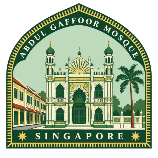 Abdul Gaffoor Mosque travel stamp