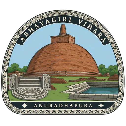 Abhayagiri Vihara travel stamp