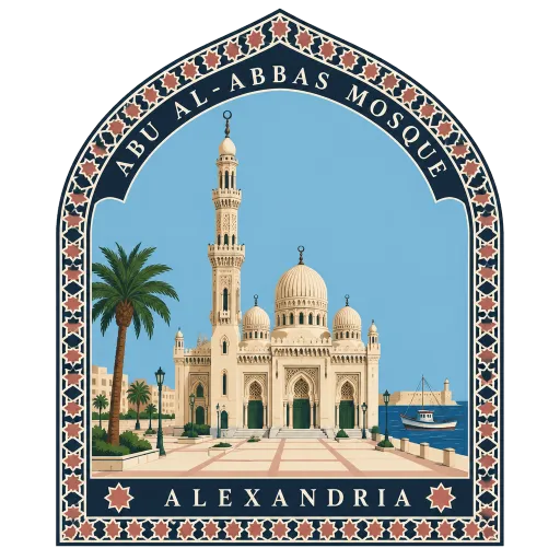 Abu al-Abbas al-Mursi Mosque travel stamp