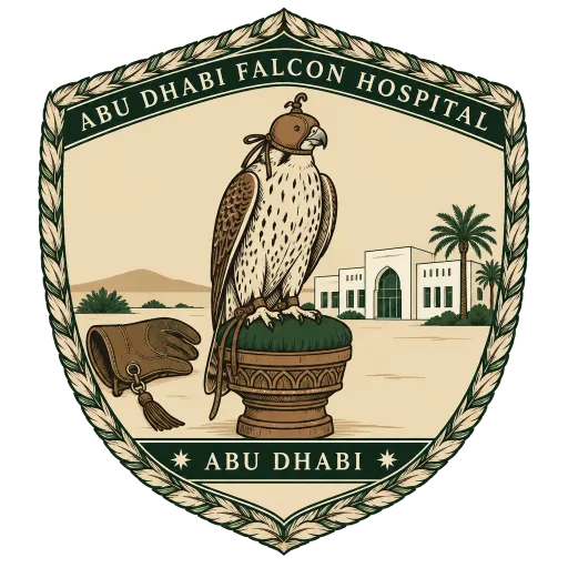 Abu Dhabi Falcon Hospital travel stamp