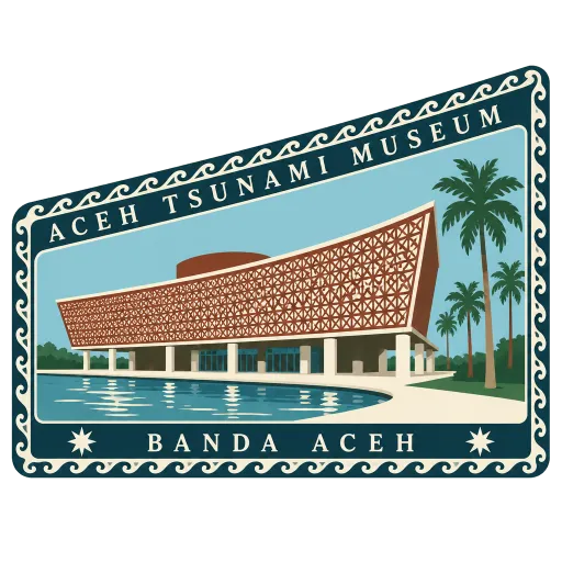 Aceh Tsunami Museum travel stamp