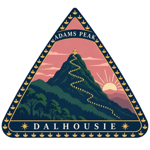 Adam's Peak travel stamp