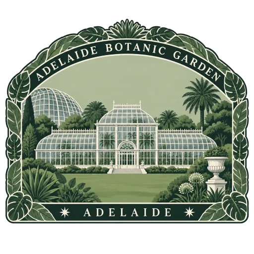 Adelaide Botanic Garden travel stamp