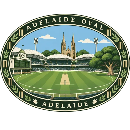 Adelaide Oval travel stamp