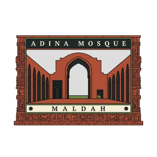 Adina Mosque travel stamp