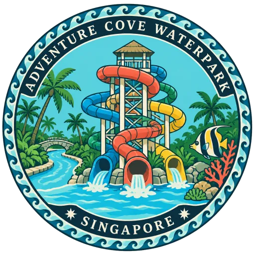 Adventure Cove Waterpark travel stamp