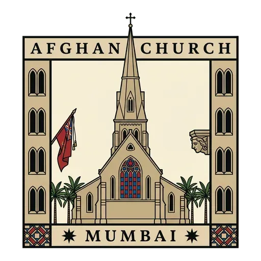 Afghan Church travel stamp