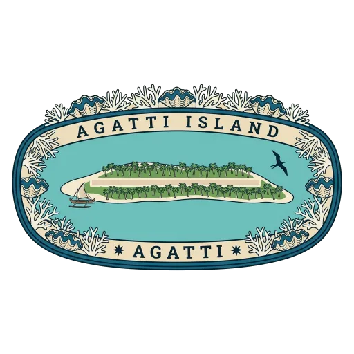 Agatti Island travel stamp