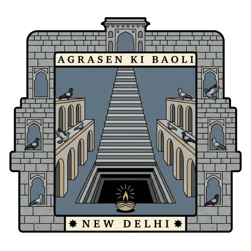 Agrasen ki Baoli travel stamp