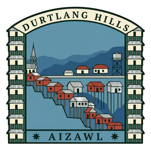 Durtlang Hills travel stamp