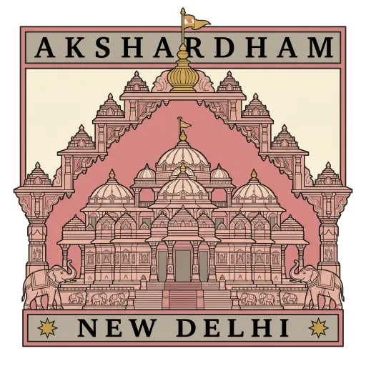 Akshardham travel stamp