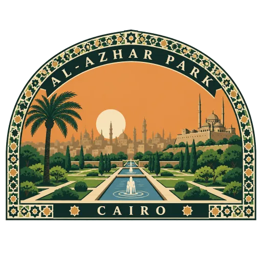 Al-Azhar Park travel stamp