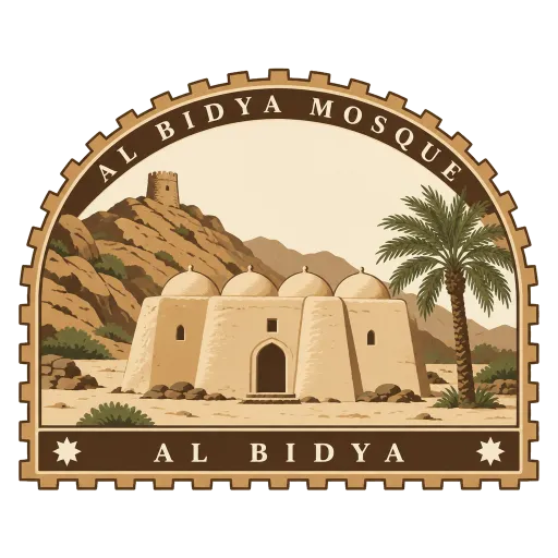 Al Bidya Mosque travel stamp