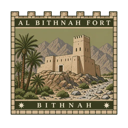 Al Bithnah Fort travel stamp
