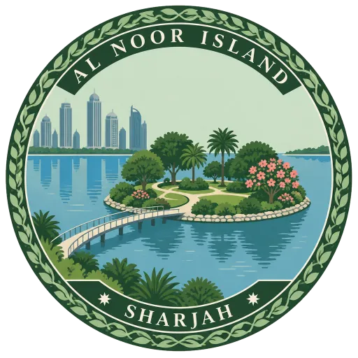 Al Noor Island travel stamp