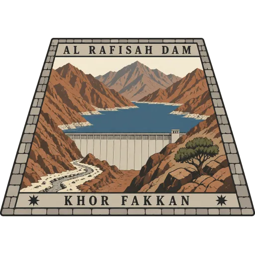 Al Rafisah Dam travel stamp