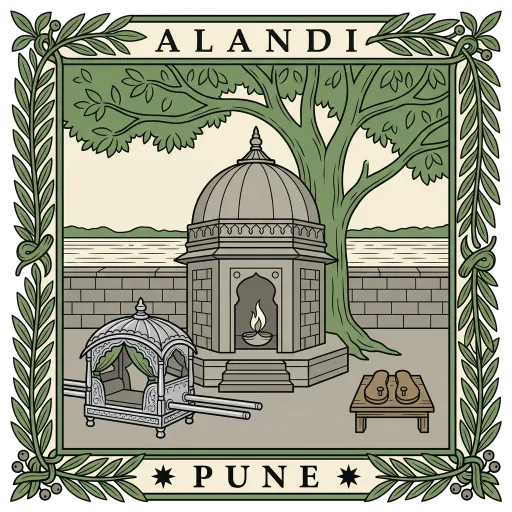 Alandi travel stamp