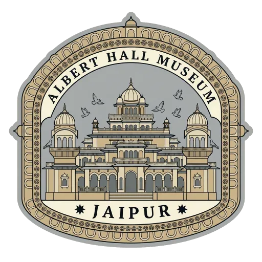 Albert Hall Museum travel stamp