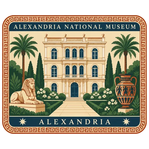 Alexandria National Museum travel stamp