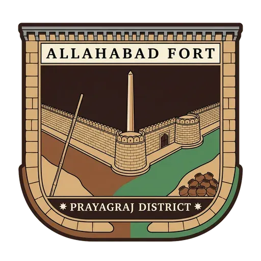 Allahabad Fort travel stamp
