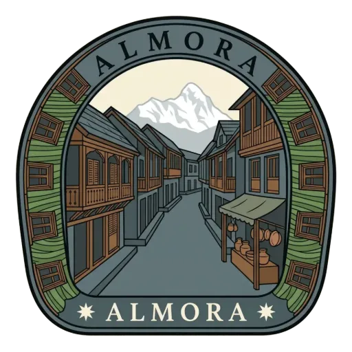 Almora travel stamp