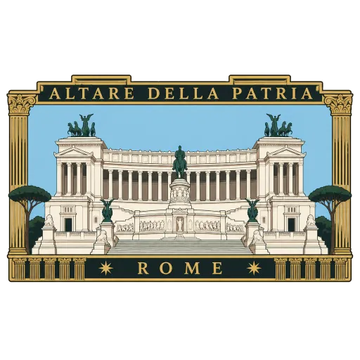 Altare della Patria travel stamp
