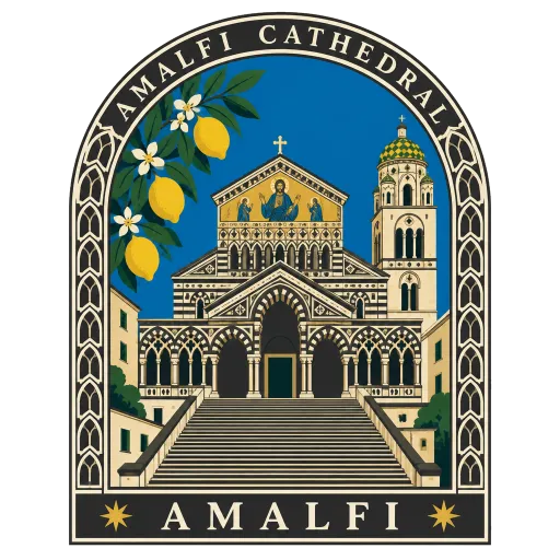 Amalfi Cathedral travel stamp