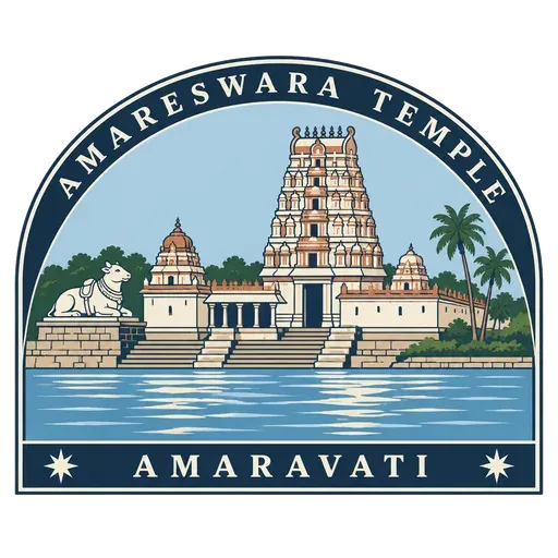 Amareswara Swamy Temple travel stamp