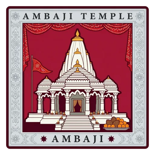 Ambaji Temple travel stamp