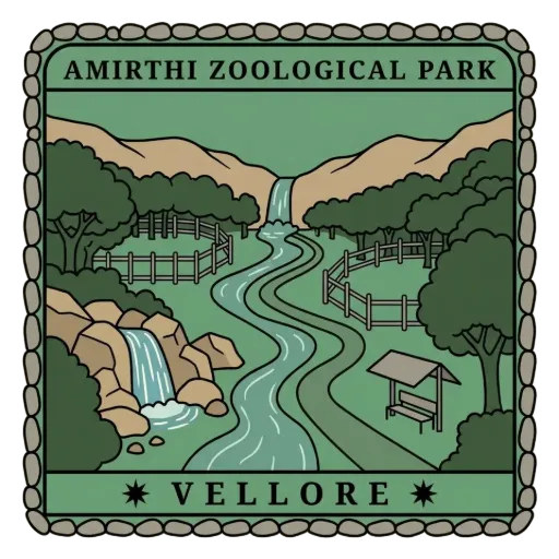Amirthi Zoological Park travel stamp