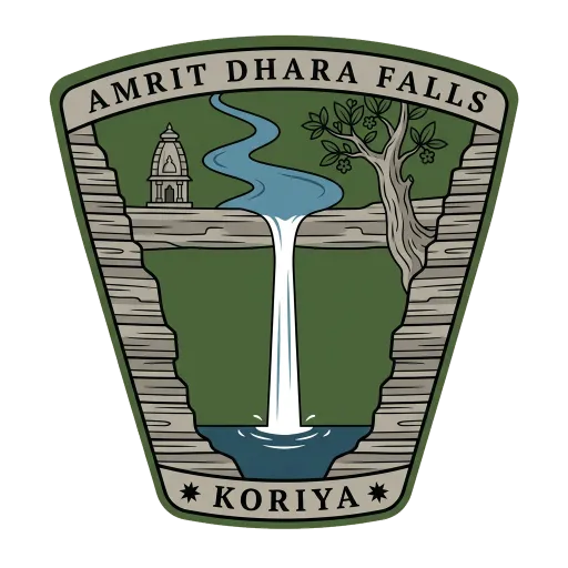 Amrit Dhara Falls travel stamp