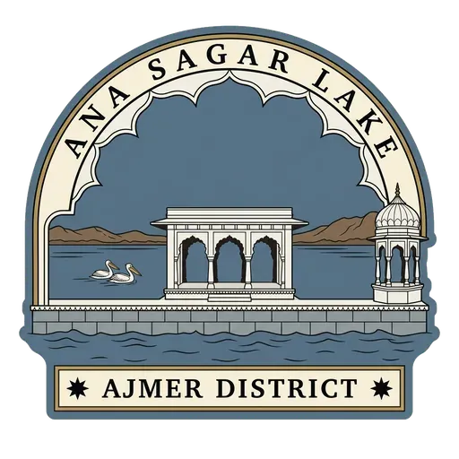 Ana Sagar Lake travel stamp