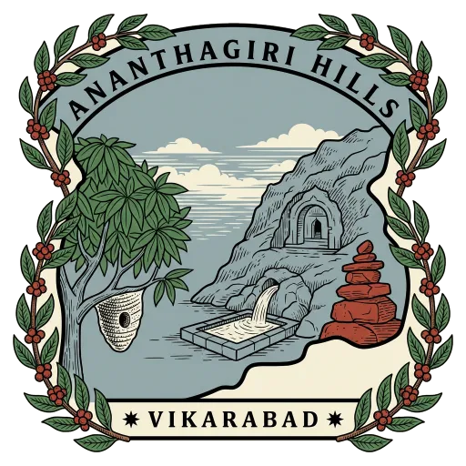 Ananthagiri Hills travel stamp