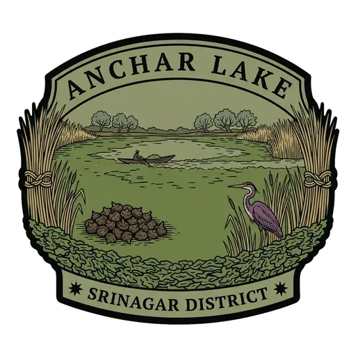 Anchar Lake travel stamp
