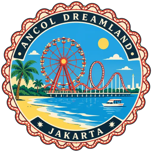 Ancol Dreamland travel stamp