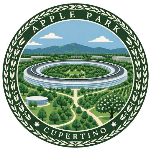 Apple Park travel stamp