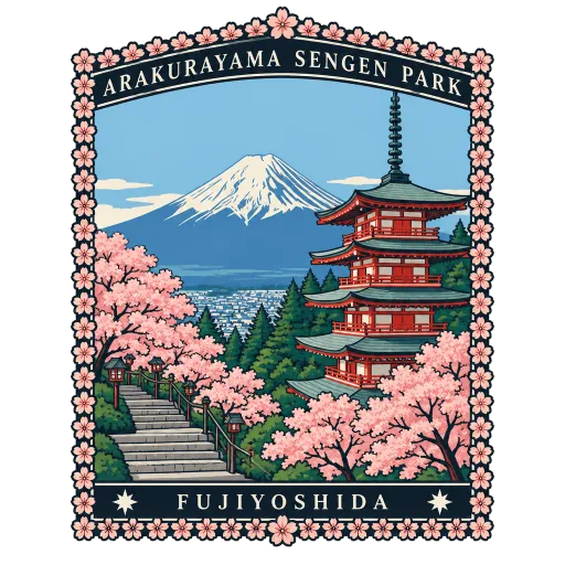 Arakurayama Sengen Park travel stamp