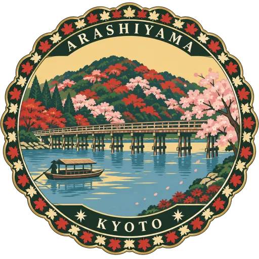 Arashiyama travel stamp