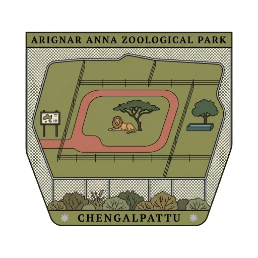 Arignar Anna Zoological Park travel stamp
