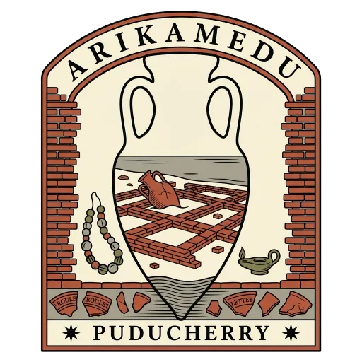 Arikamedu travel stamp