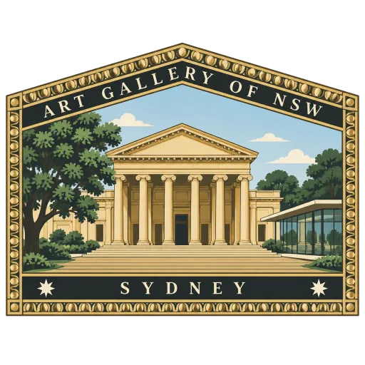 Art Gallery of New South Wales travel stamp