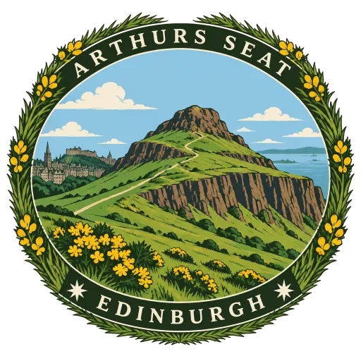 Arthur's Seat travel stamp