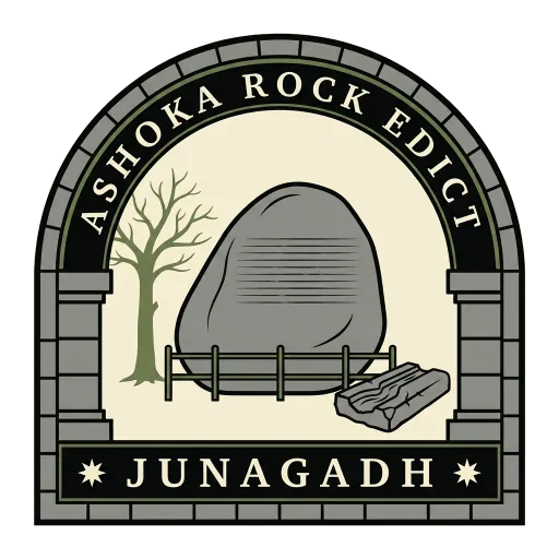 Ashoka Rock Edict travel stamp