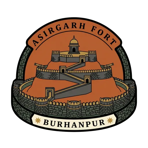Asirgarh Fort travel stamp