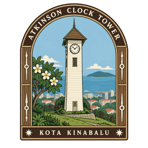 Atkinson Clock Tower travel stamp