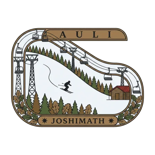 Auli travel stamp