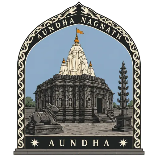 Aundha Nagnath Temple travel stamp