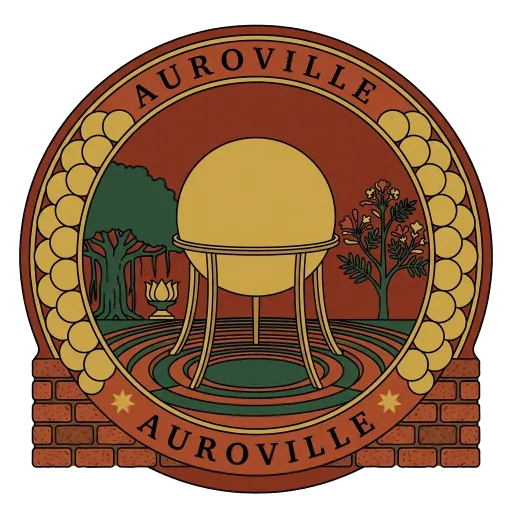 Auroville travel stamp