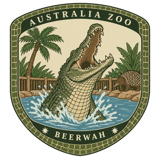 Australia Zoo travel stamp
