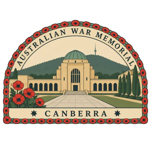 Australian War Memorial travel stamp